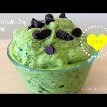 Clean Eating Mint Chocolate Chip Ice-Cream (Video)