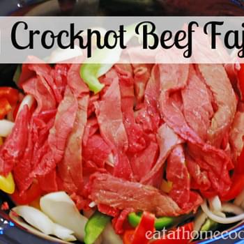 Easy Crockpot Beef Fajitas