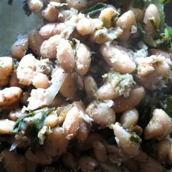 Browned White Beans with Sorrel