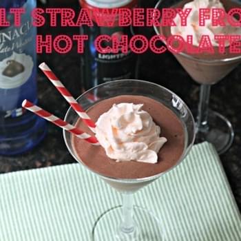 Adult Strawberry Frozen Hot Chocolatetini