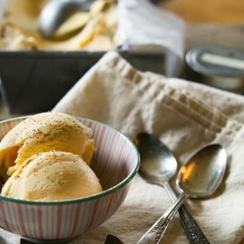Eggnog Ice Cream {5 Minute Method}