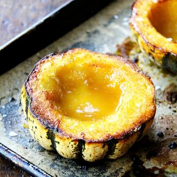 Roasted Acorn Squash with Maple Butter