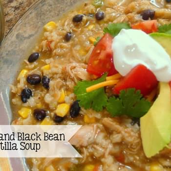 Chicken and Black Bean Tortilla Soup