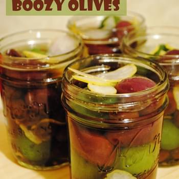 Boozy Olives for #SundaySupper