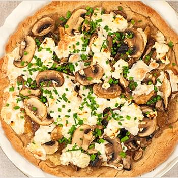 Truffled Mushroom and Goat Cheese Pizza
