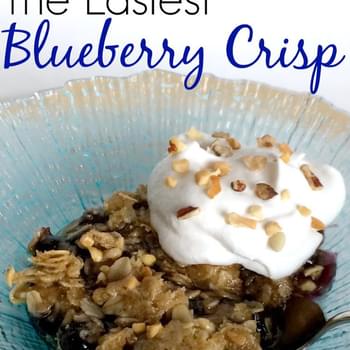 The Easiest Blueberry Crisp