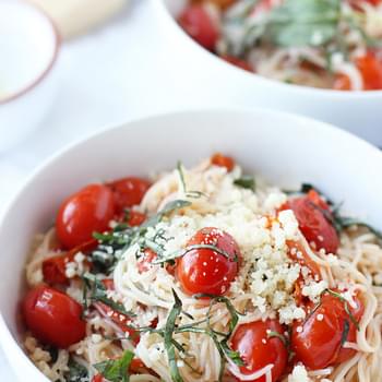 20 Minute Cherry Tomato and Basil Angel Hair
