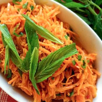 Pickled Carrot Salad With Coriander & Mint