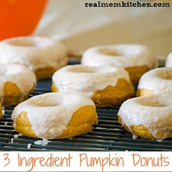3 Ingredient Pumpkin Donuts