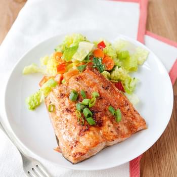 Quick Broiled Ginger Salmon