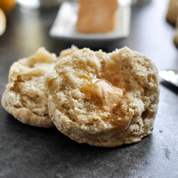 Beer Biscuits with Sriracha Meyer Lemon Butter