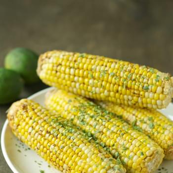 Crockpot Corn on the Cob with Chili Lime Butter