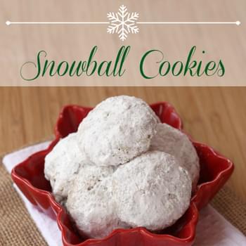 Toffee Almond Snowball Cookies for #CookieWeek