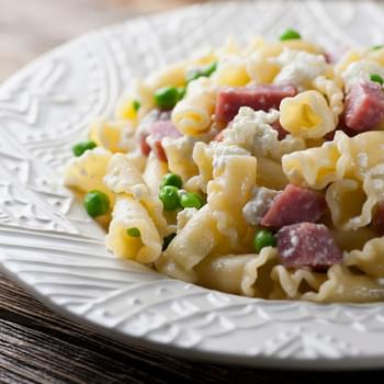 Pasta with Salami and Ricotta