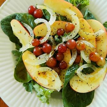 Greens and Fruit Salad ~ Raw Vegan