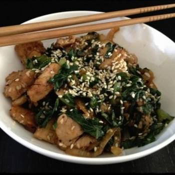 Chicken Wok With Romaine And Roasted Sesame
