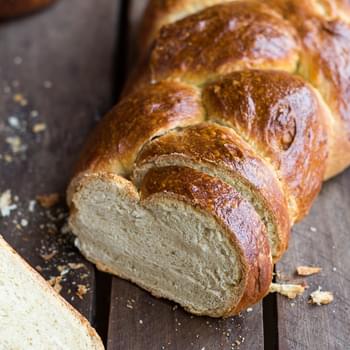 Simple Whole Wheat Challah Bread.