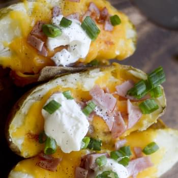 Bacon and Cheddar Baked Potatoes