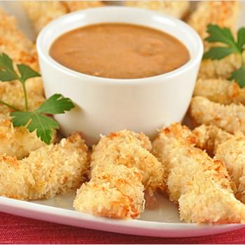 Coconut Chicken Fingers with Banana Ketchup