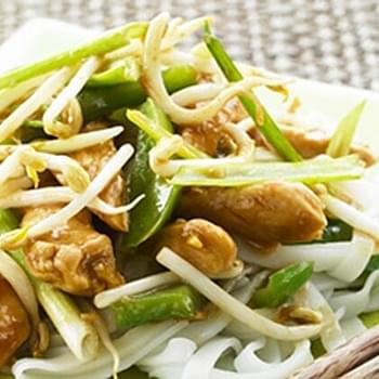 Honey Chicken with Spring Onions