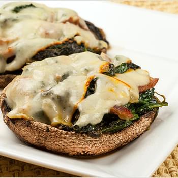 Sweet And Sour Spinach-Stuffed Portobellos