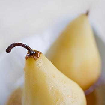 Marsala Poached Pears