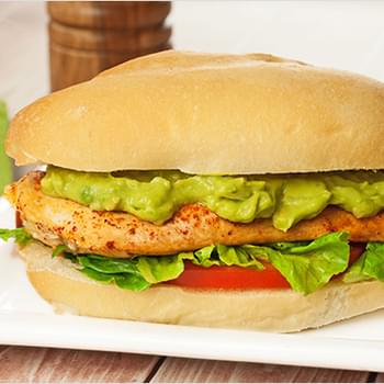 Pan-Seared Chicken Sandwich with Avocado Mayo