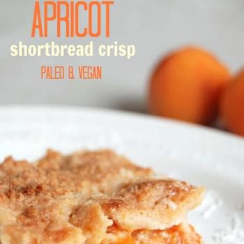 3 Ingredient Apricot Shortbread Crisp