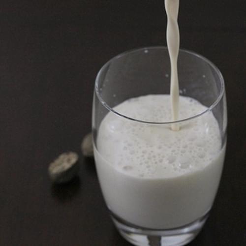 Eggnog Drink with Brandy and Coffee Liqueur