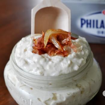 Bacon Caramelized Onion Dip with Philidelphia Cream Cheese