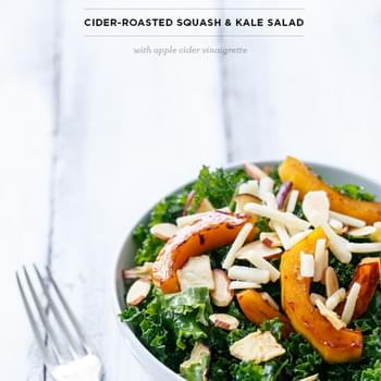 Cider-Roasted Squash & Kale Salad with Apple Cider Vinaigrette