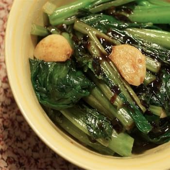 Chinese Broccoli with Garlic and Miso