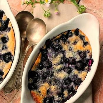 A Delicious Blueberry Cake for Two ( Can be Doubled or Tripled as well)