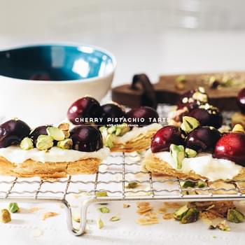Easy Pistachio Cherry Tart Recipe and a Giveaway!