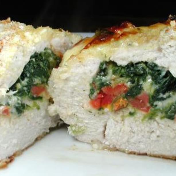 Spinach-Stuffed Chicken with Sun-Dried Tomatoes
