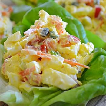 Light Egg Salad Wraps Recipe by Lady Behind the Curtain