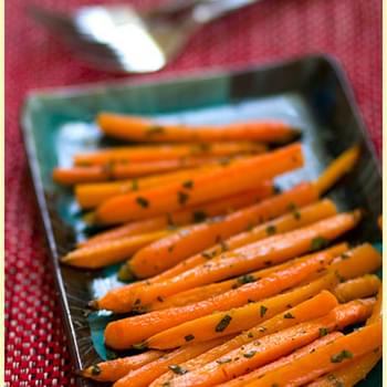 Gingered Carrots with Cumin and Basil