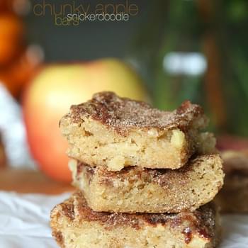 Chunky Apple Snickerdoodle Bars
