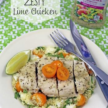 Zesty Lime Chicken with Caprese Couscous