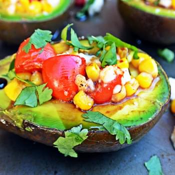 Baked Avocados with Fresh Salsa