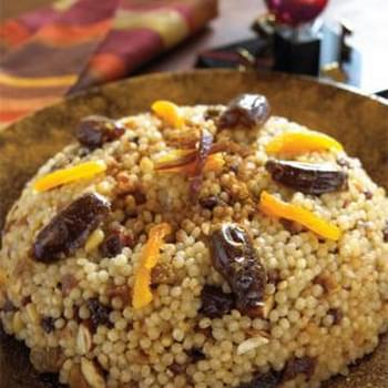 Moroccan Sweet Couscous with Mixed Dried Fruits