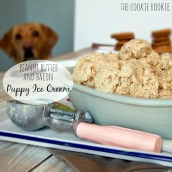 Peanut Butter Bacon Puppy Ice Cream