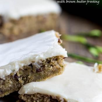 Zucchini Bars with Brown Butter Frosting