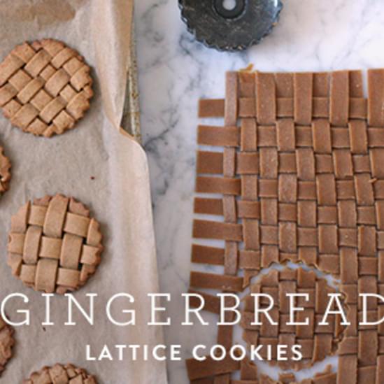 Gingerbread Lattice Cookies