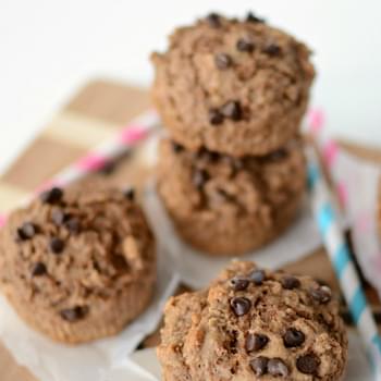 Skinny Chocolate Muffins {Only 102 calories each!}