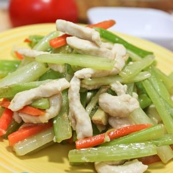 Healthy Quick Stir-Fry – Chicken with Celery (西芹雞絲)