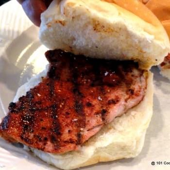 Grilled Memphis Pork Tenderloin Filet Sandwiches
