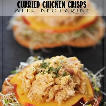 Curried Chicken Crisps with Nectarine