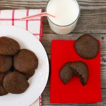 Big, Soft, Almost Fat Free Chocolate Cookies