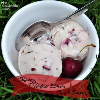 Cherry Vanilla Bean Ice Cream